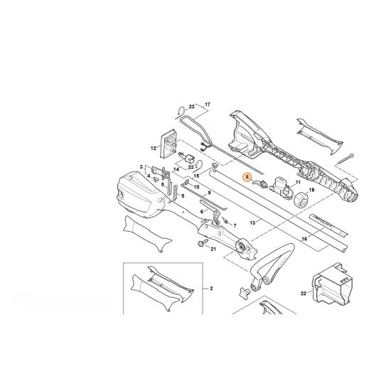 STIHL  Dźwignia przełącznika 4522 435 2400